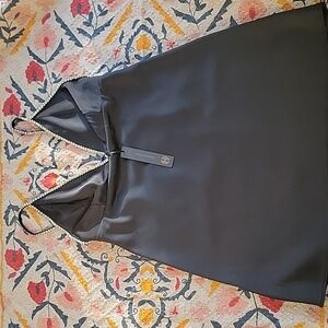 HOUSE OF HARLOW 1960 SILK MINI RHINESTONES DRESS DEEP V. NEW WITH TAGS